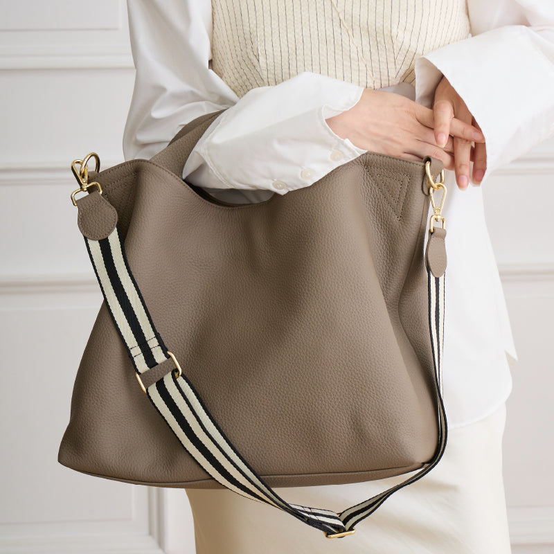 トートバッグ 本革 くったりフォルム