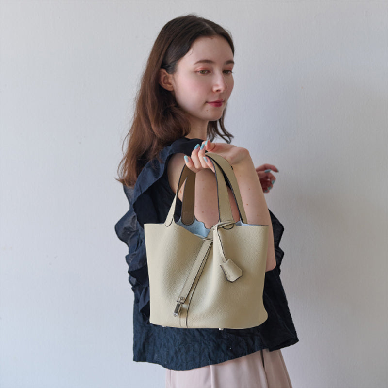 本革キューブバッグ レディース 選べる2サイズ