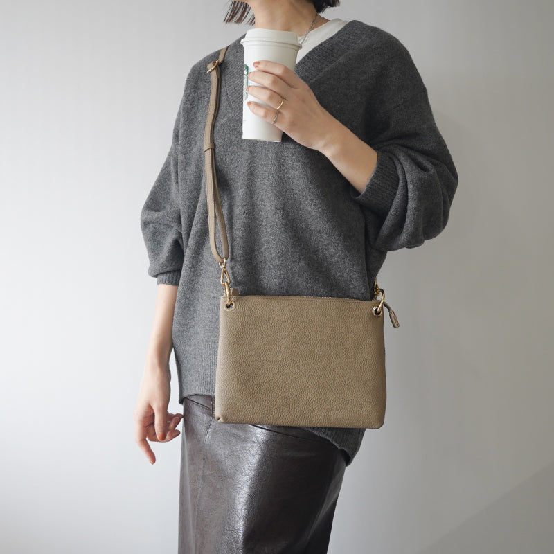 本革3way+1 サコッシュショルダーバッグ