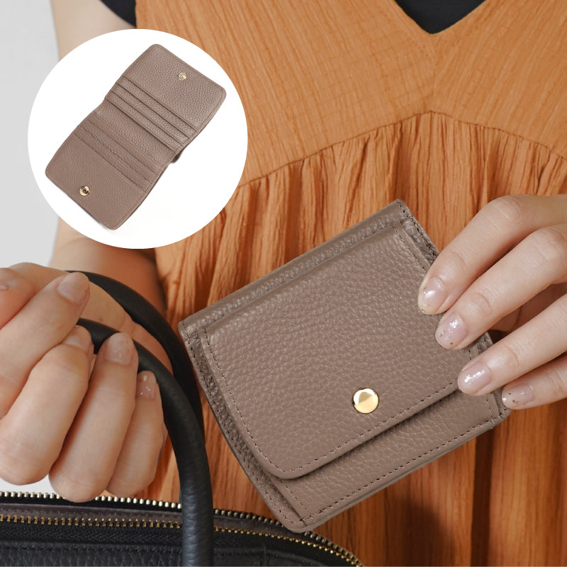 本革 薄型ミニ財布BOX型小銭入れタイプ