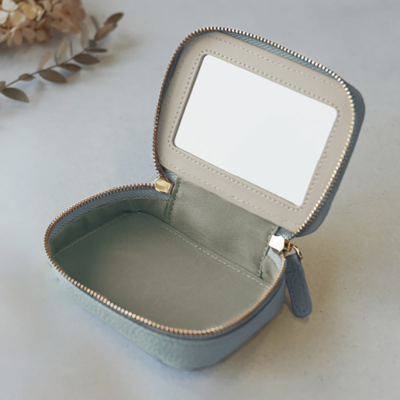 本革 バイカラーリップケース