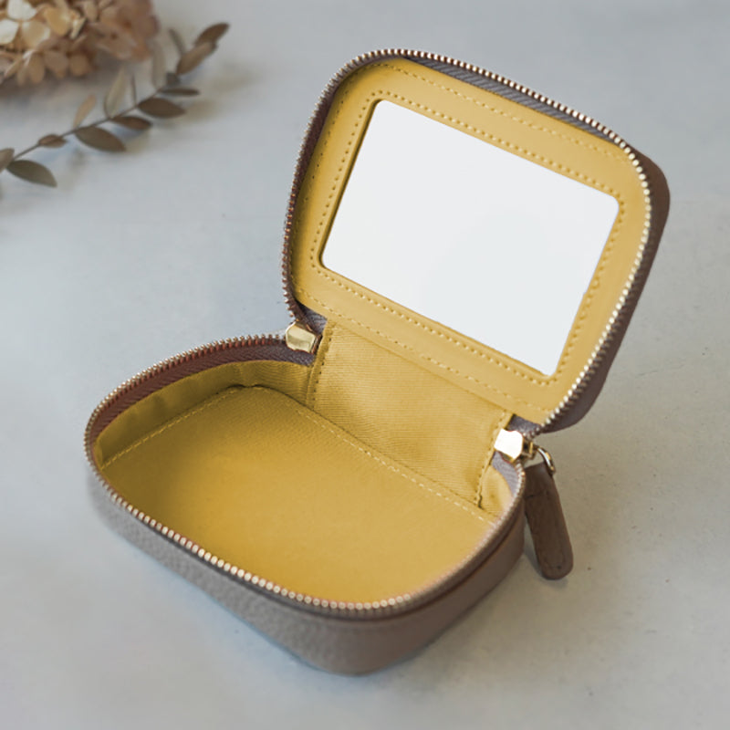 本革 バイカラーリップケース