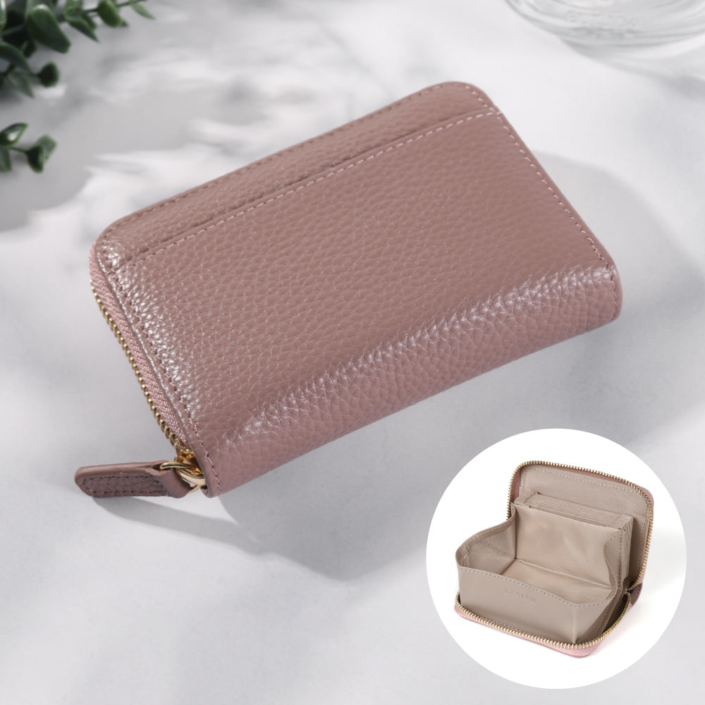 本革お札が折れないじゃばら式ミニ財布