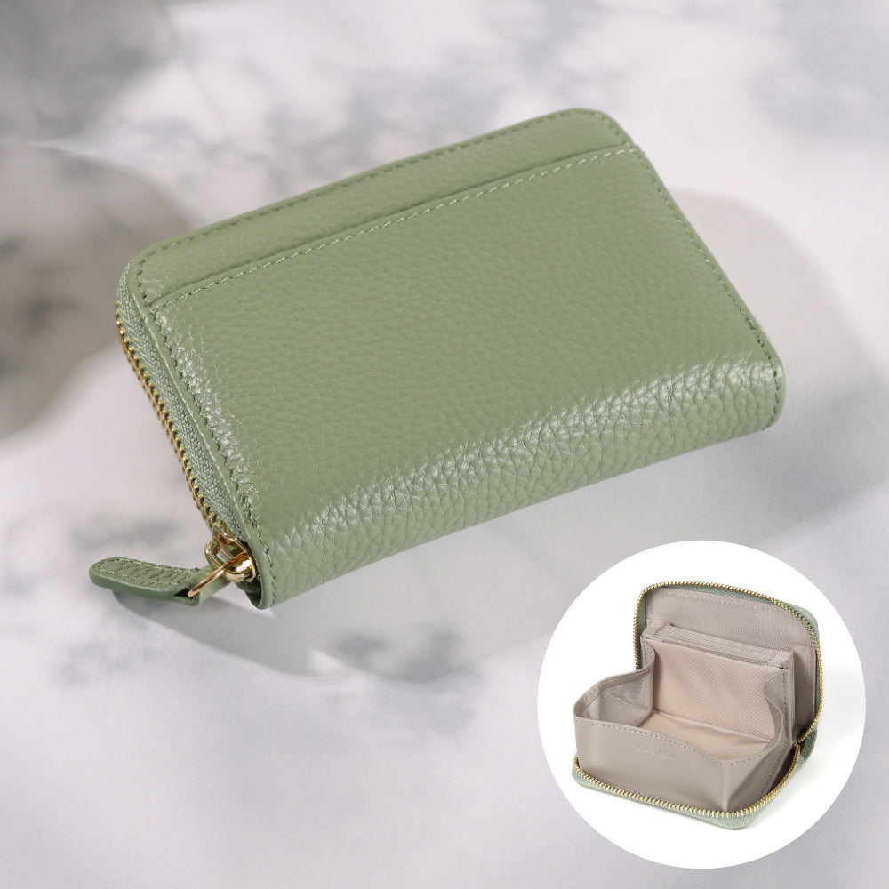 本革お札が折れないじゃばら式ミニ財布