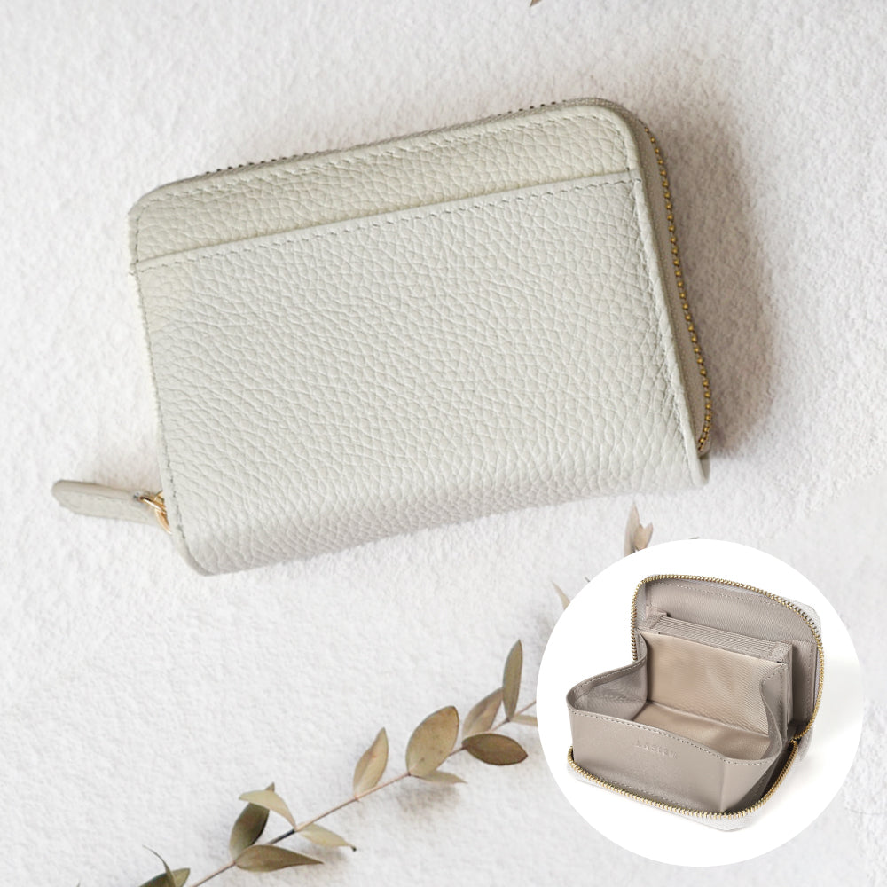 本革お札が折れないじゃばら式ミニ財布