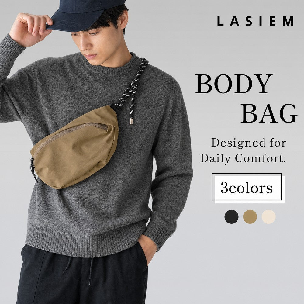 ボディバッグ メンズ レディース 撥水ナイロン 軽量 – LASIEM