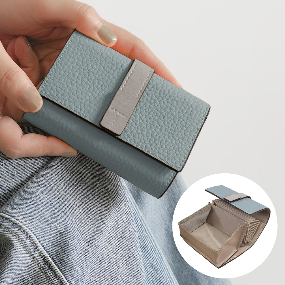 本革 ベルト付きミニ財布