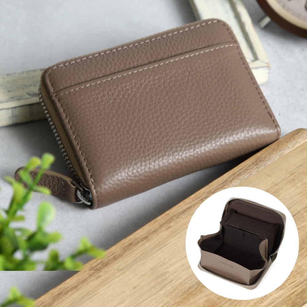 本革お札が折れないじゃばら式ミニ財布