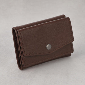 メンズ 本革三つ折りミニ財布(選べる2タイプ)