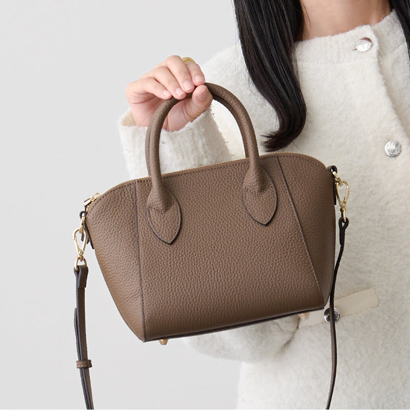 2WAY レザーハンドバッグ(S)