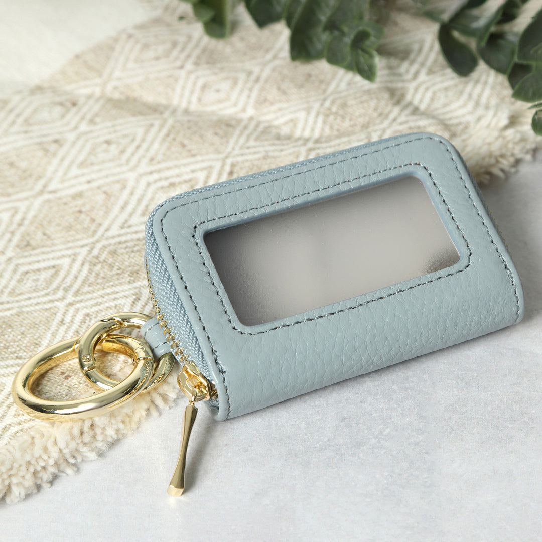 本革バイカラークリア窓付きスマートキーケース(選べる2タイプ)