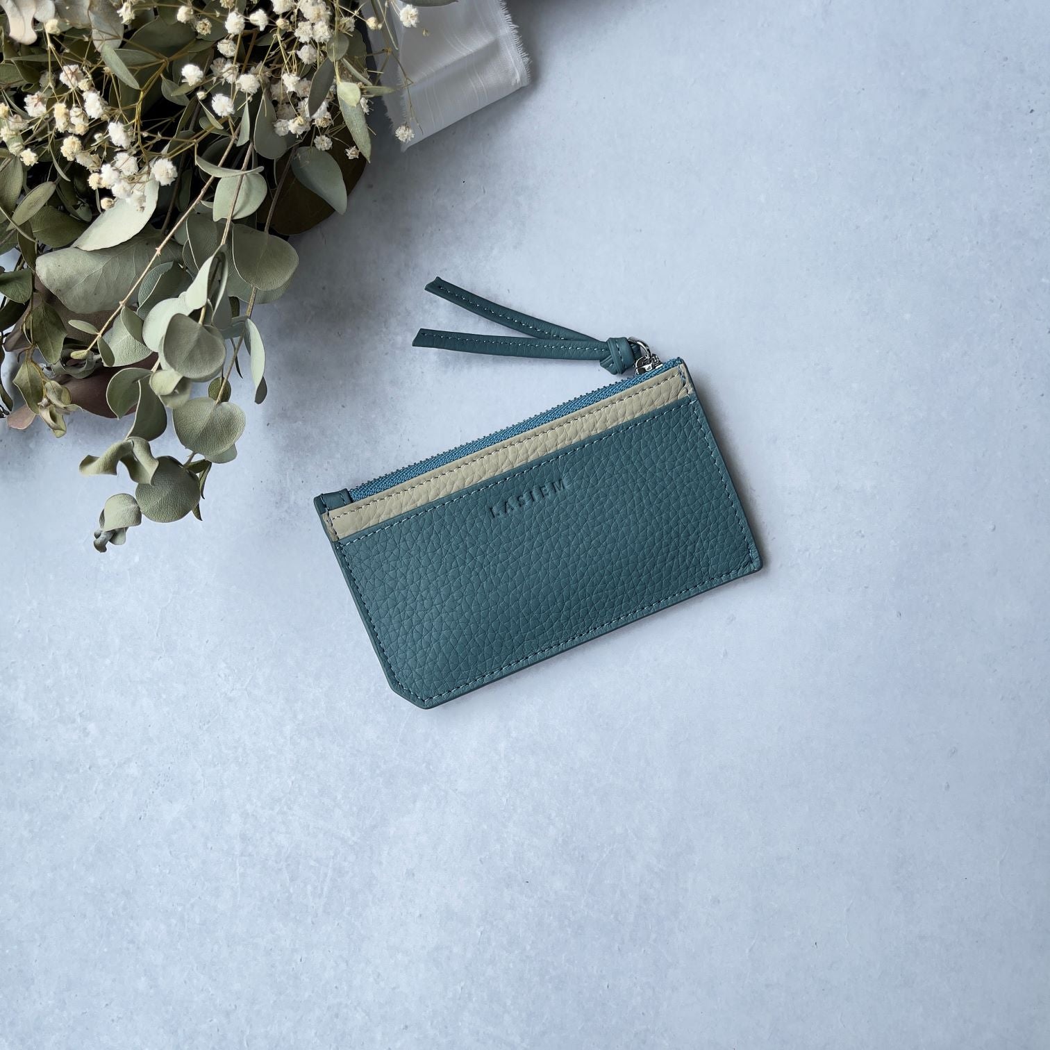 本革バイカラーフラグメントケース