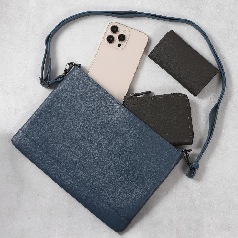 メンズ 本革サコッシュショルダーバッグ