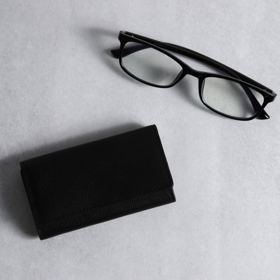 メンズ 本革三つ折りキーケース