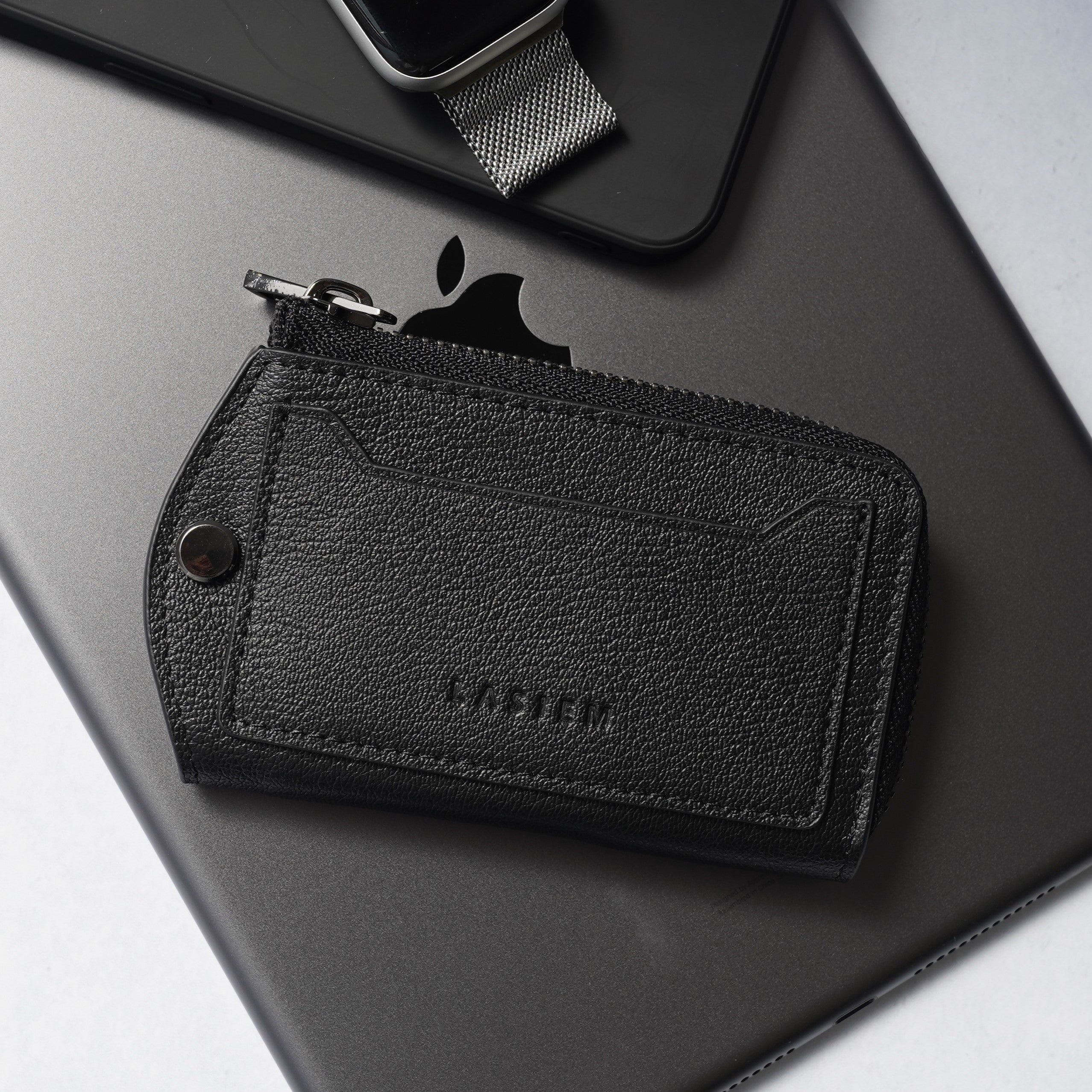 メンズ 本革L字ファスナーキーケース