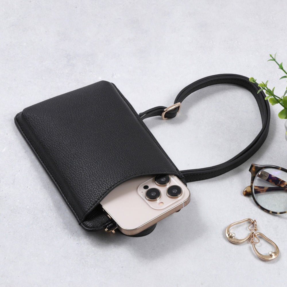 カード入れ小銭入れ付きスマホポーチ