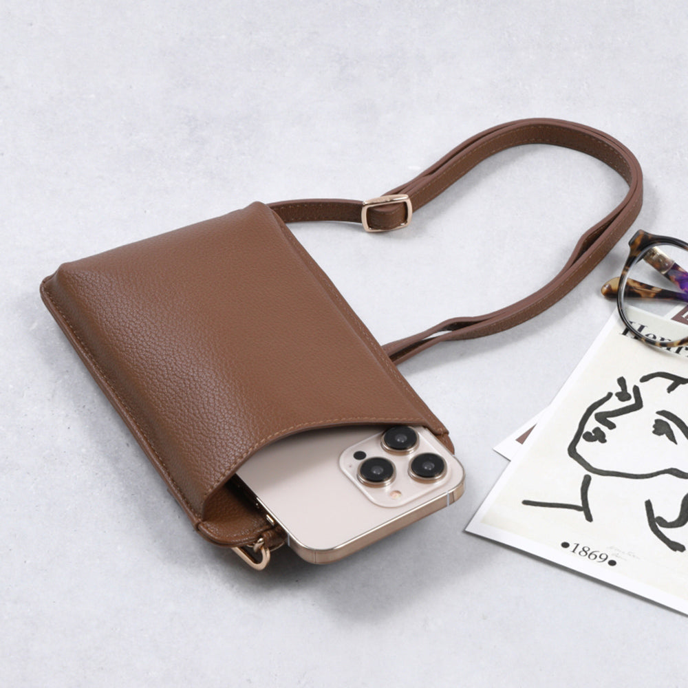 カード入れ小銭入れ付きスマホポーチ