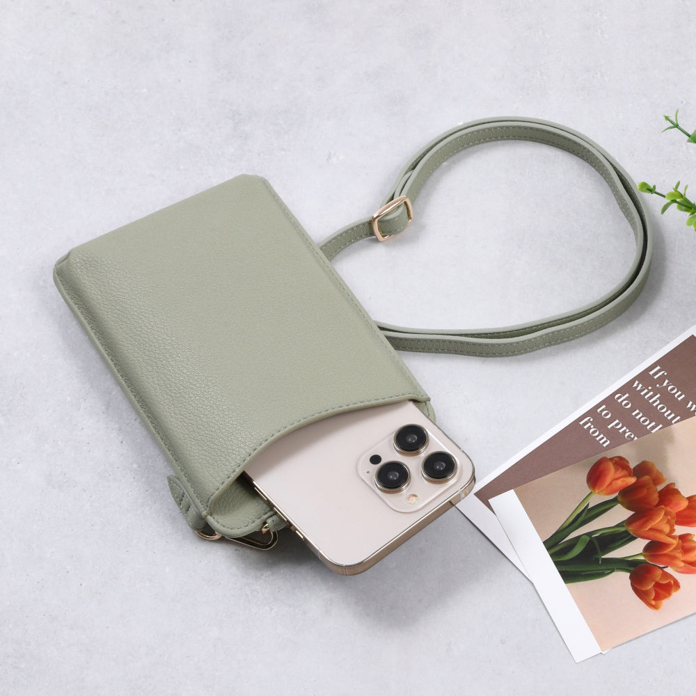 カード入れ小銭入れ付きスマホポーチ