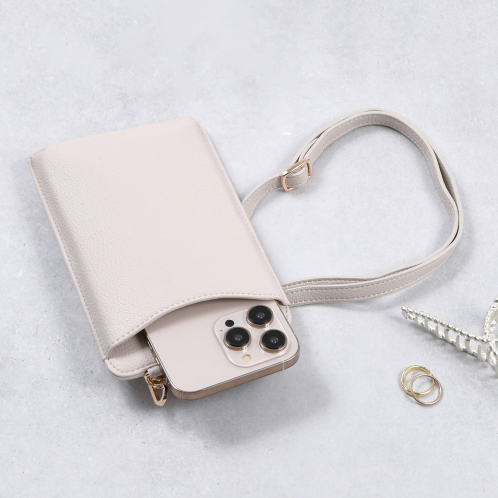 カード入れ小銭入れ付きスマホポーチ