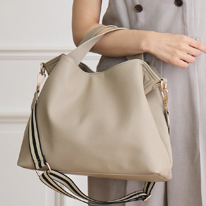 トートバッグ PUレザー くったりフォルム