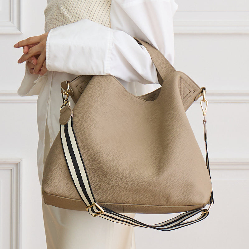 トートバッグ 本革 くったりフォルム