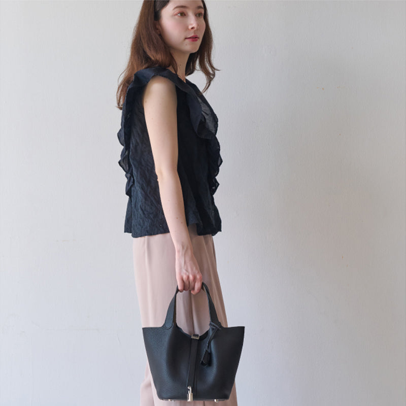 本革キューブバッグ レディース 選べる2サイズ