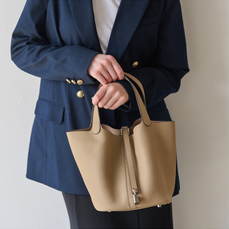 本革キューブバッグ レディース 選べる2サイズ