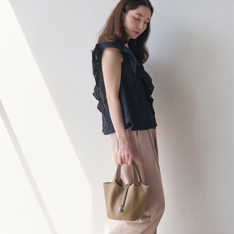 本革キューブバッグ レディース 選べる2サイズ