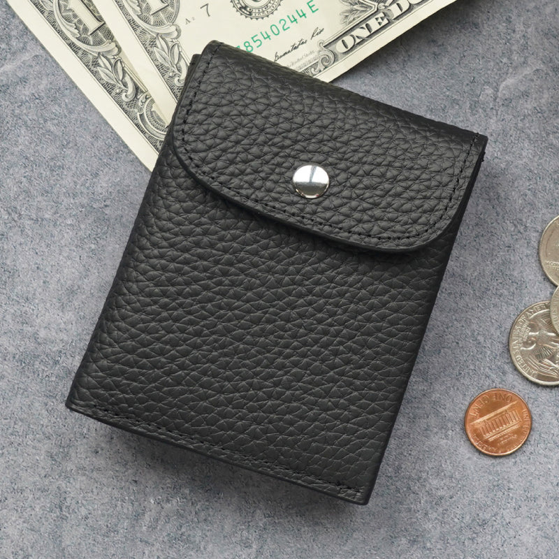 メンズ　本革時短二つ折りミニ財布