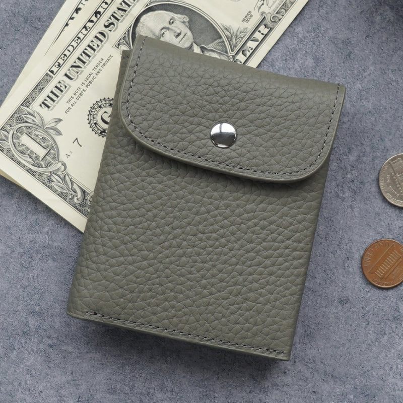 メンズ　本革時短二つ折りミニ財布