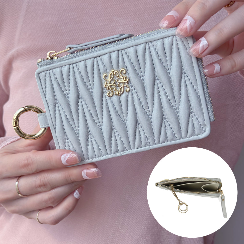 フラグメントケース キルティング 本革