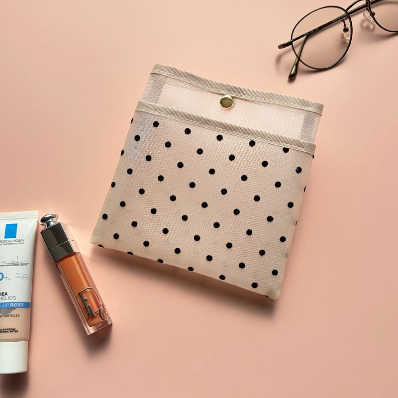 チュールメッシュポーチ 小物入れ