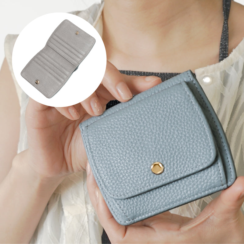 本革 薄型ミニ財布BOX型小銭入れタイプ