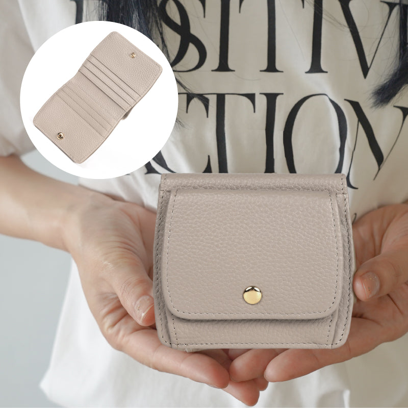 本革 薄型ミニ財布BOX型小銭入れタイプ