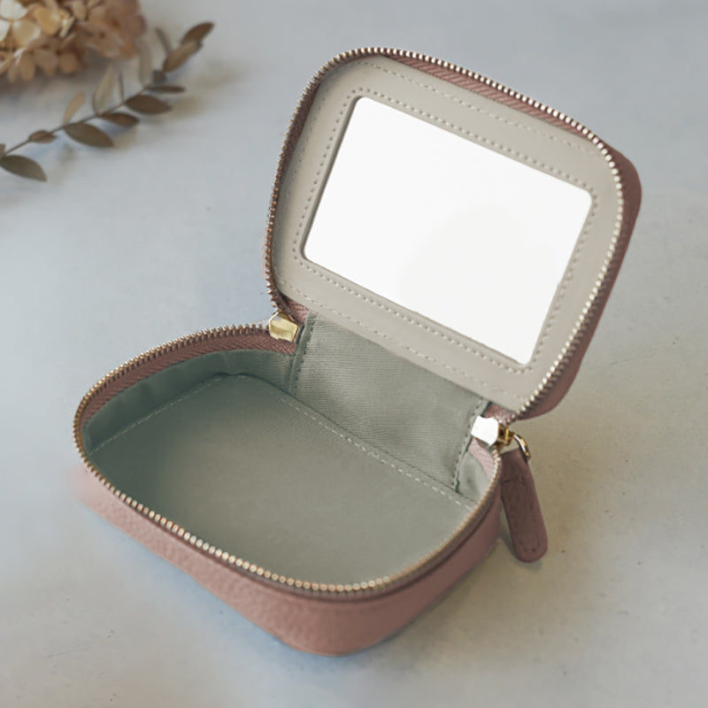 本革　バイカラーリップケース