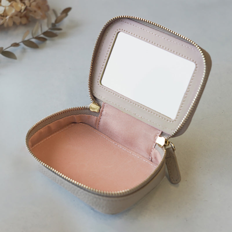 本革　バイカラーリップケース