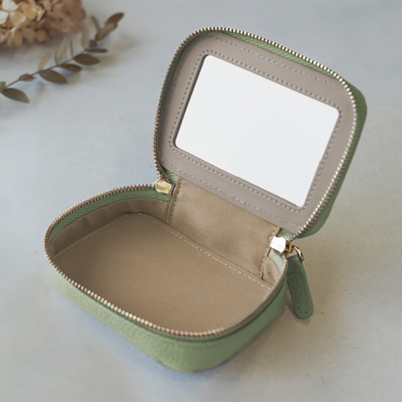 本革　バイカラーリップケース