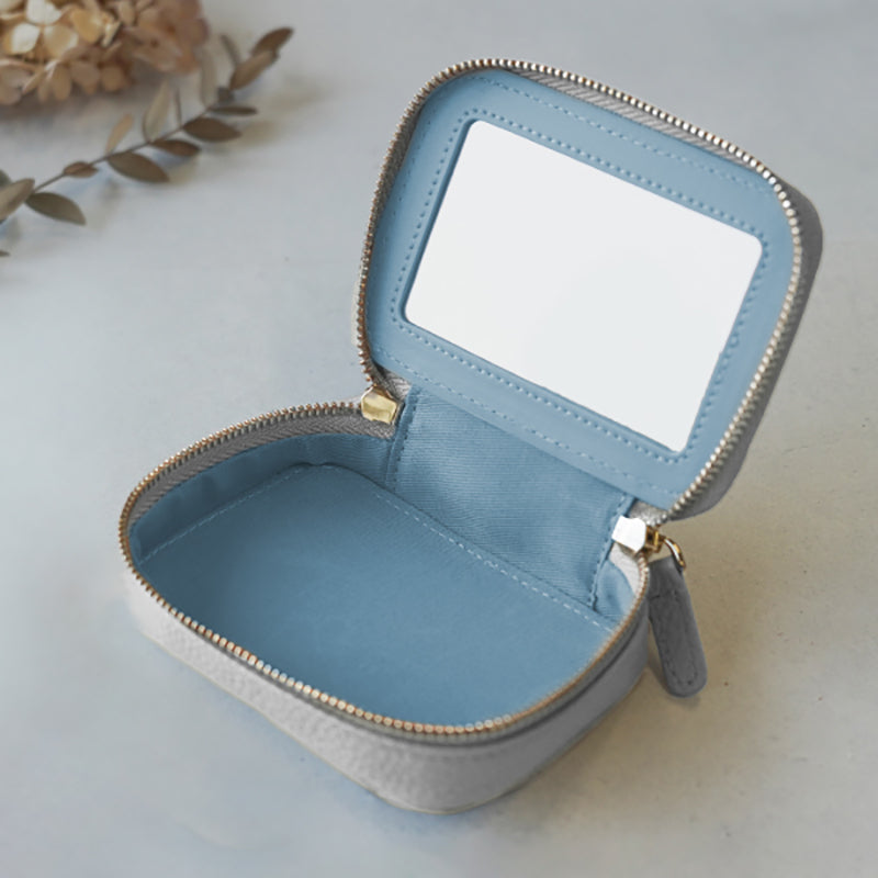 本革　バイカラーリップケース