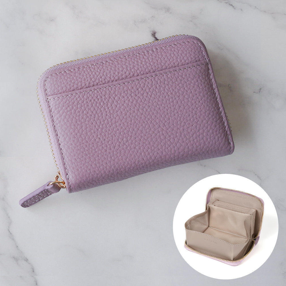 本革お札が折れないじゃばら式ミニ財布