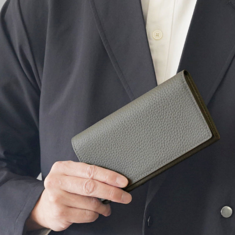 メンズ 極小本革長財布