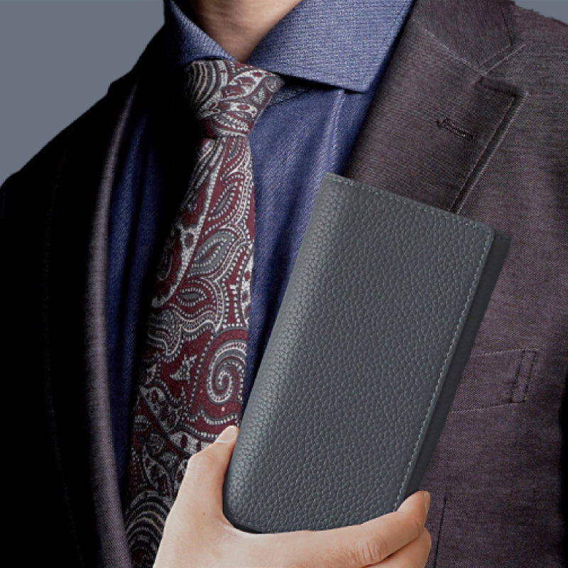 メンズ 極小本革長財布