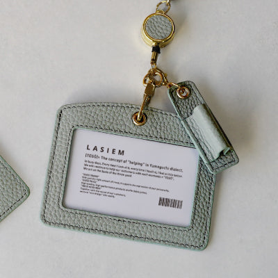 本革　IDカードホルダー ペンホルダー付き