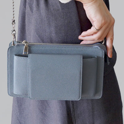 レザーお財布ショルダー（ショルダーストラップ２種付）