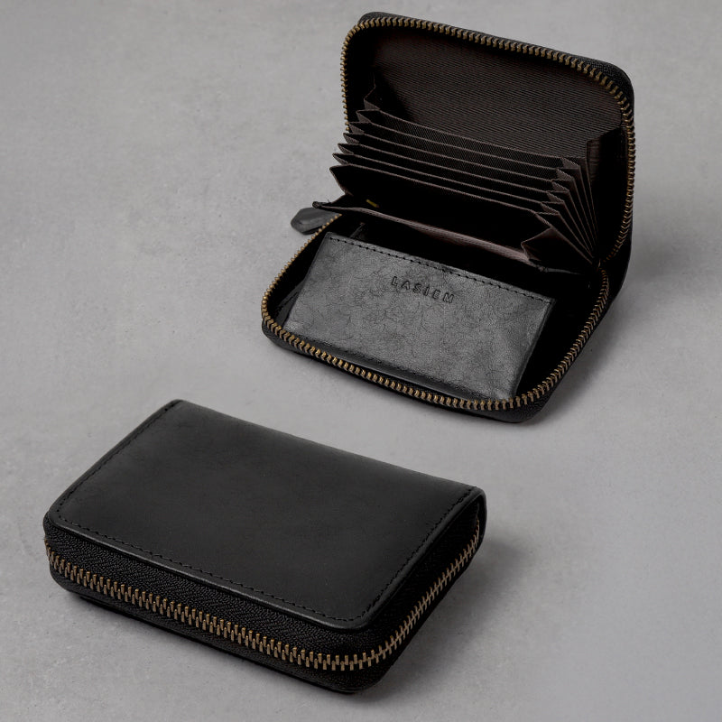 メンズ ミニ財布 アンティーク調 本革 じゃばら財布