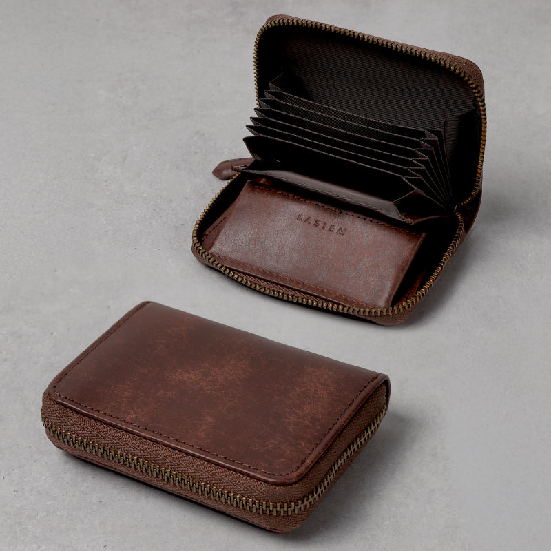 メンズ ミニ財布 アンティーク調 本革 じゃばら財布