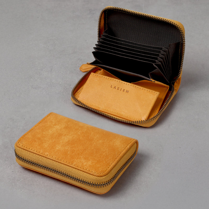 メンズ ミニ財布 アンティーク調 本革 じゃばら財布