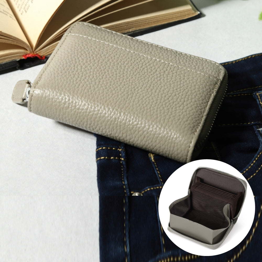 本革お札が折れないじゃばら式ミニ財布