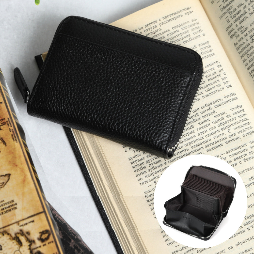 本革お札が折れないじゃばら式ミニ財布