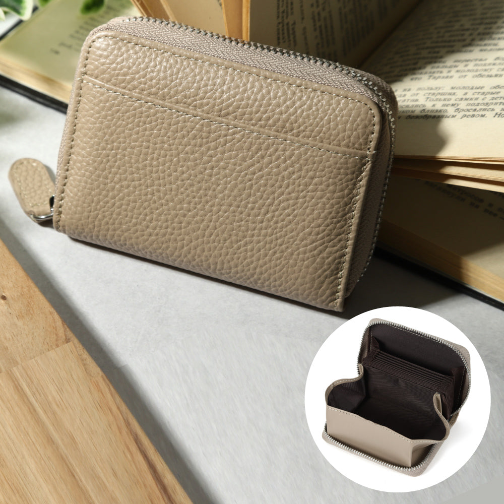 本革お札が折れないじゃばら式ミニ財布