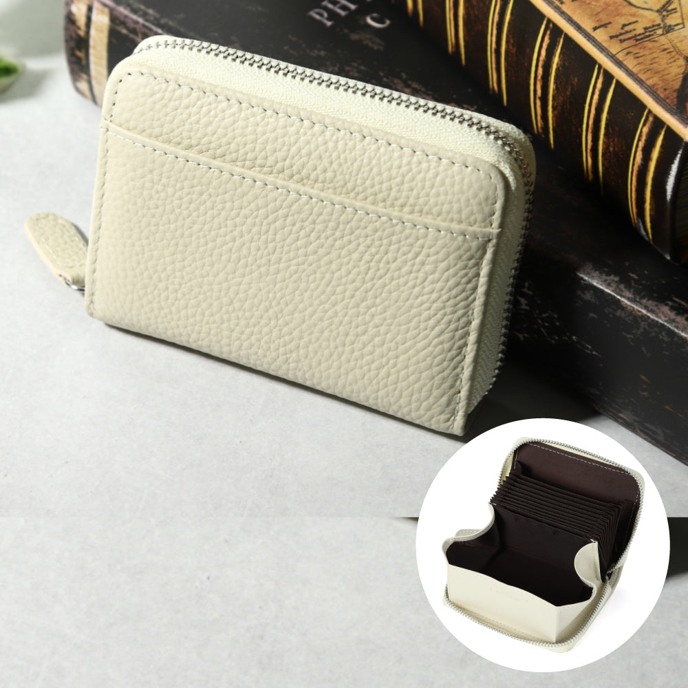 本革お札が折れないじゃばら式ミニ財布